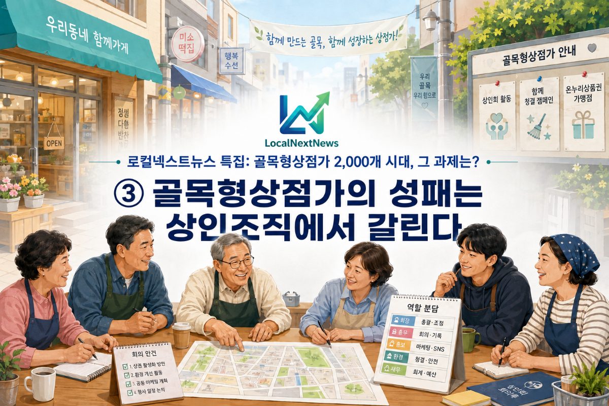 [로컬넥스트뉴스 특집: 골목형상점가 2,000개 시대, 그 과제는?] ③ 골목형상점가의 성패는 상인조직에서 갈린다