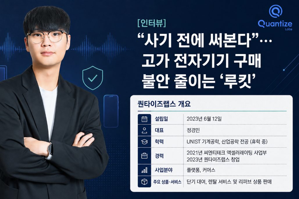 [인터뷰] “사기 전에 써본다”…고가 전자기기 구매 불안 줄이는 구매전 체험.초단기 대여 플랫폼 ‘루킷(lookit)’ 대표 이미지