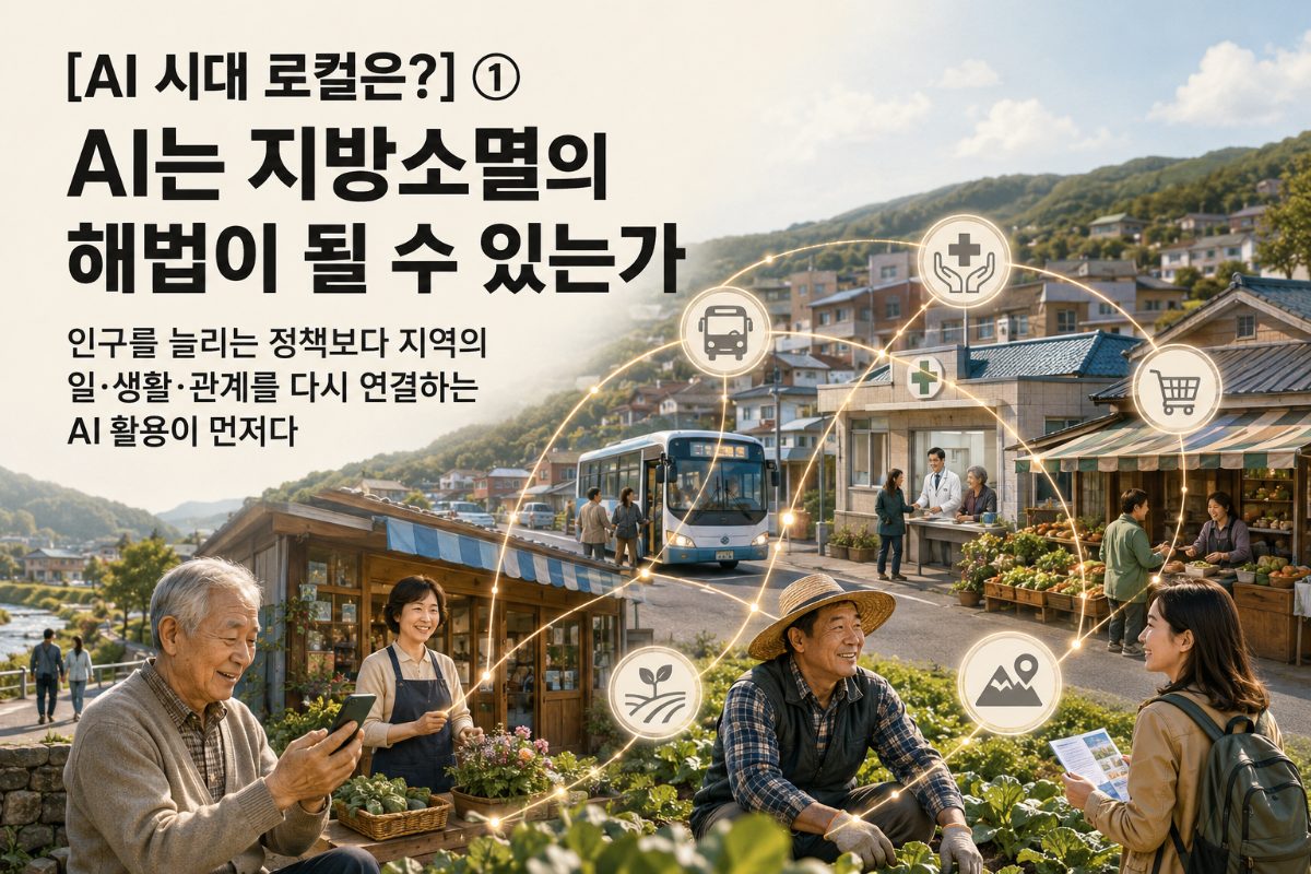 [AI 시대 로컬은?] ① AI는 지방소멸의 해법이 될 수 있는가 대표 이미지