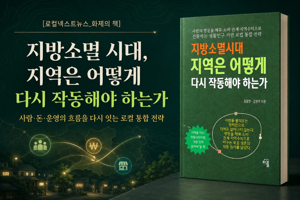 [로컬넥스트뉴스_화제의 책] 『지방소멸 시대, 지역은 어떻게 다시 작동해야 하는가』…지역을 살리는 기준을 바꾸다