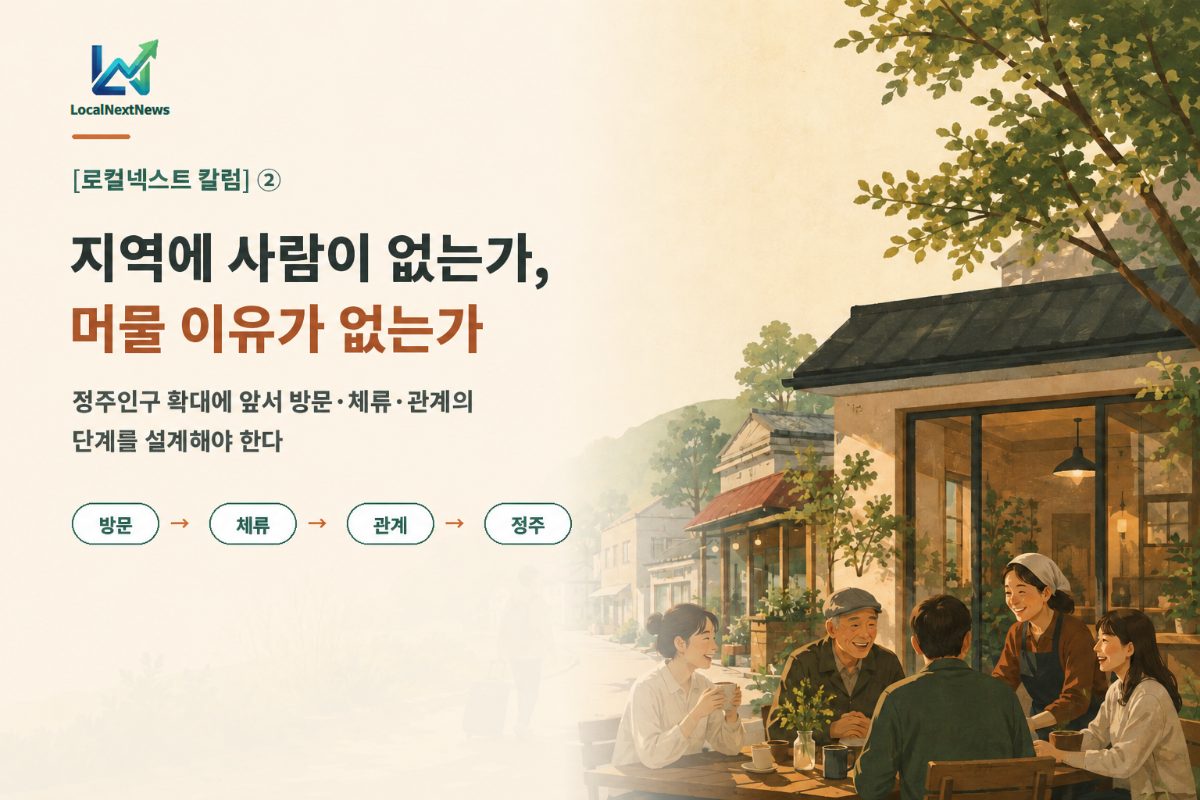 [로컬넥스트 칼럼] ② 지역에 사람이 없는가, 머물 이유가 없는가 대표 이미지