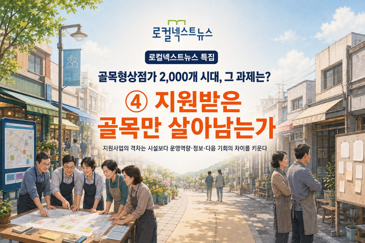 [로컬넥스트뉴스 특집: 골목형상점가 2,000개 시대, 그 과제는?] ④ 지원받은 골목만 살아남는가