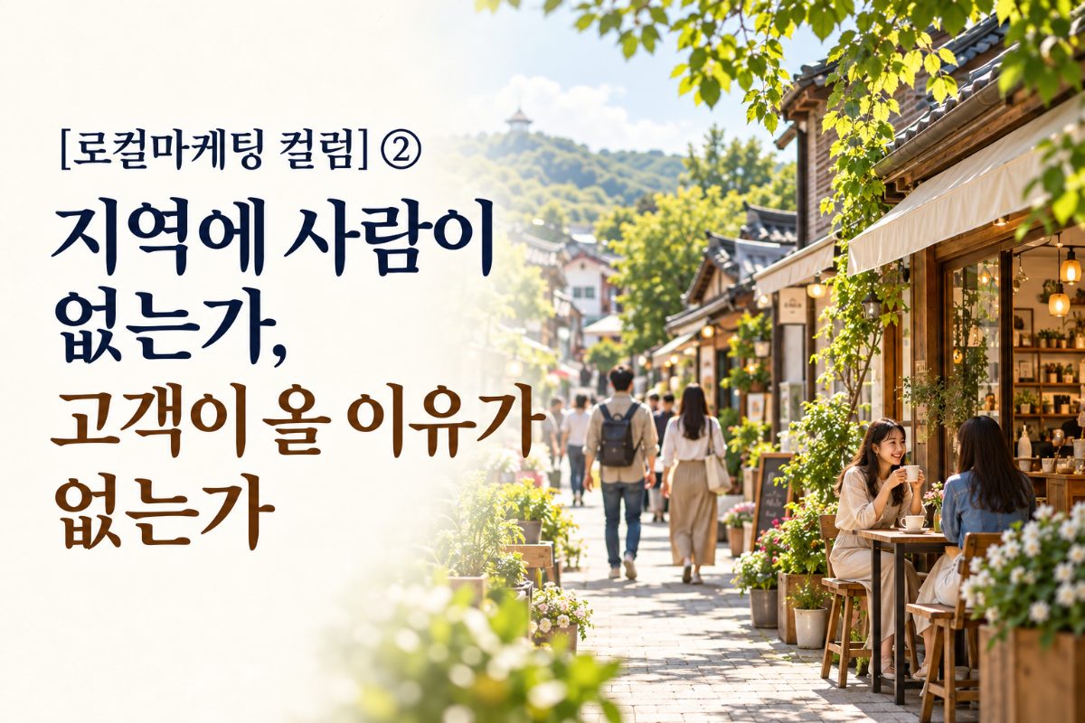 [로컬마케팅 컬럼] ② 지역에 사람이 없는가, 고객이 올 이유가 없는가 대표 이미지