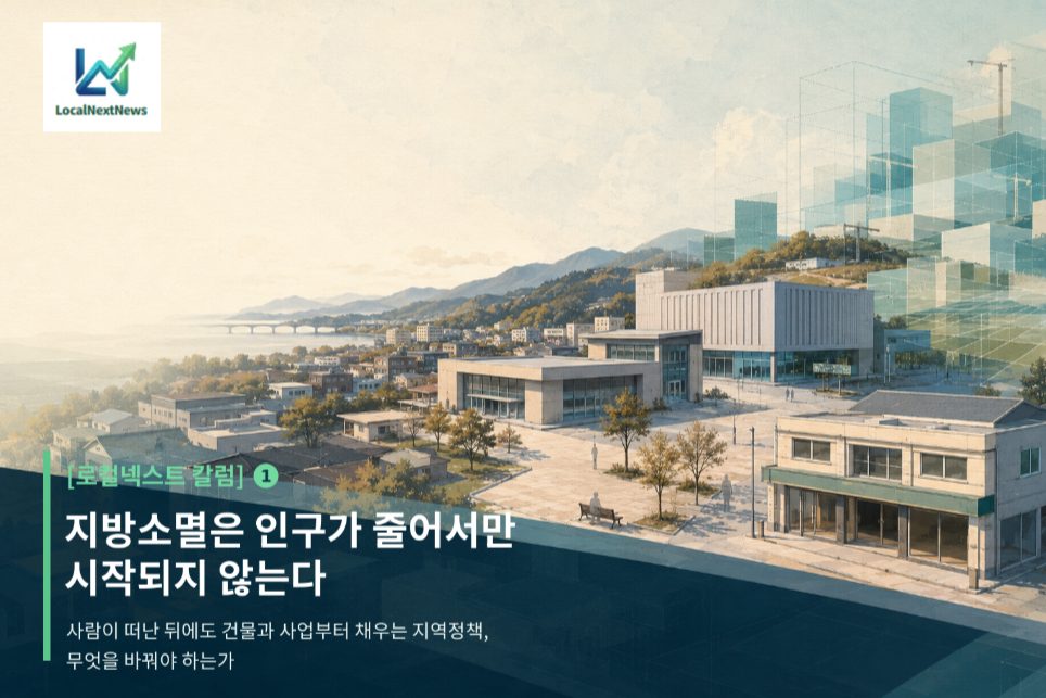 [로컬넥스트 칼럼] ① 지방소멸은 인구가 줄어서만 시작되지 않는다 대표 이미지