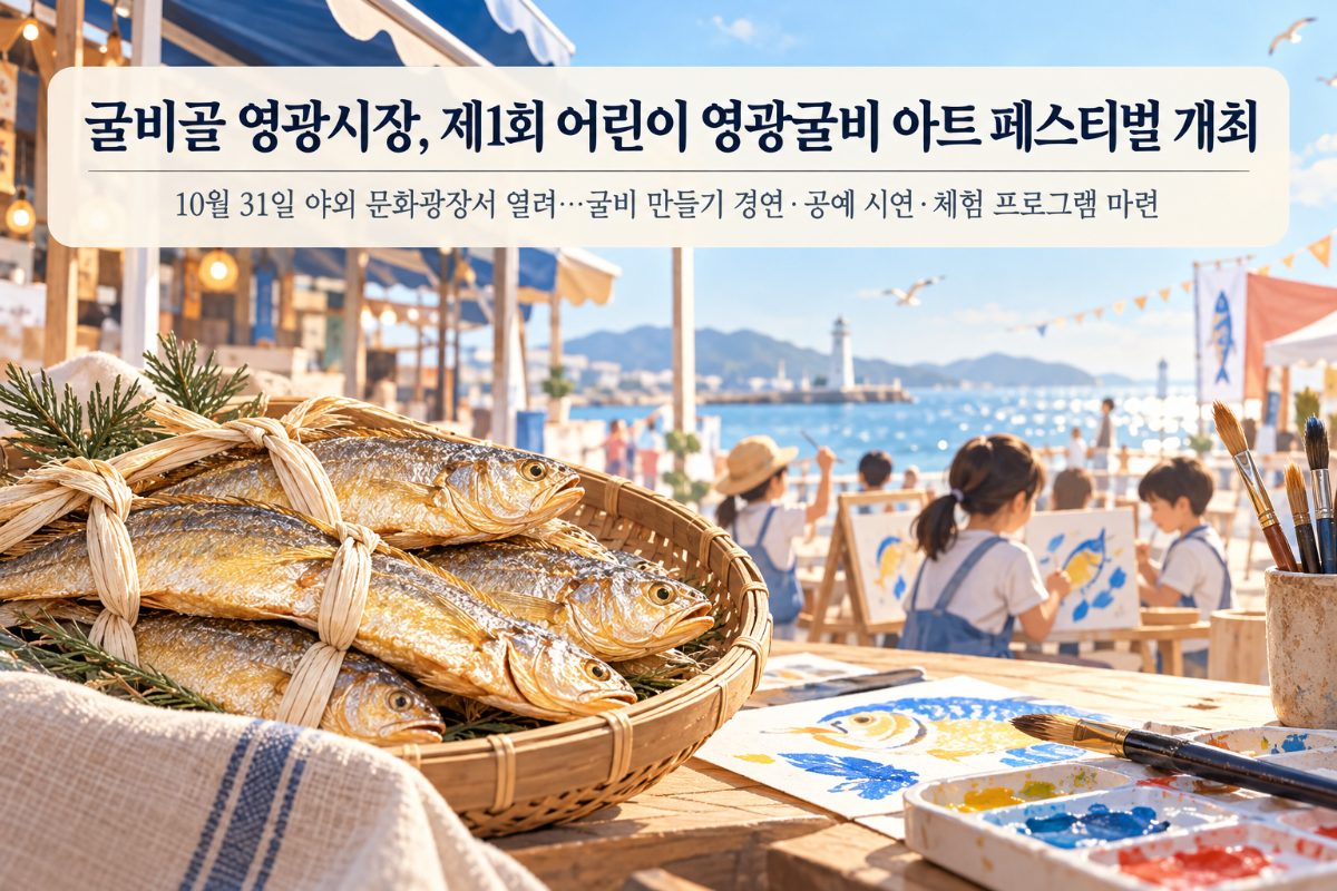 굴비골 영광시장, 제1회 어린이 영광굴비 아트 페스티벌 개최 대표 이미지