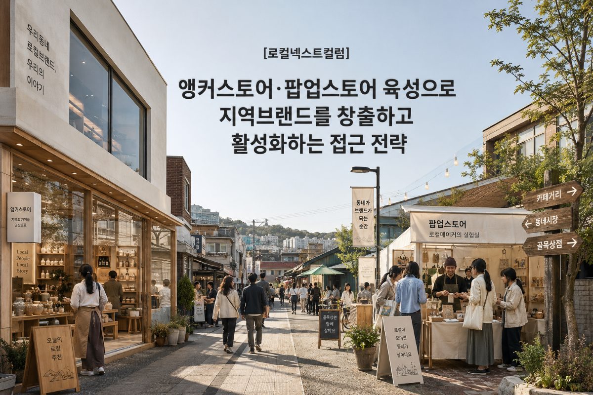 [로컬넥스트컬럼] 앵커스토어·팝업스토어 육성으로 지역브랜드를 창출하고 활성화하는 접근 전략 대표 이미지
