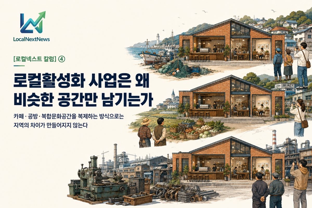 [로컬넥스트 칼럼] ④ 로컬활성화 사업은 왜 비슷한 공간만 남기는가?