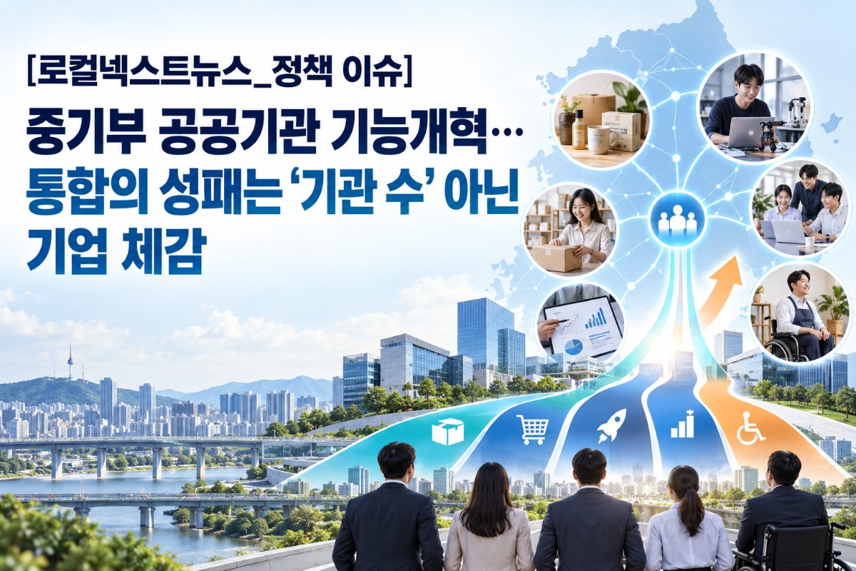 [로컬넥스트뉴스_정책 이슈] 중기부 공공기관 기능개혁…통합의 성패는 ‘기관 수’ 아닌 기업 체감