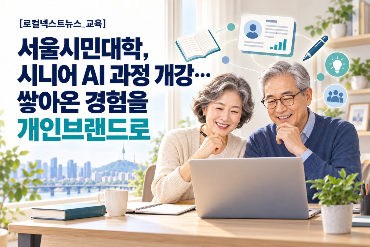 [로컬넥스트뉴스_교육] 서울시민대학, 시니어 AI 과정 개강…쌓아온 경험을 개인브랜드로