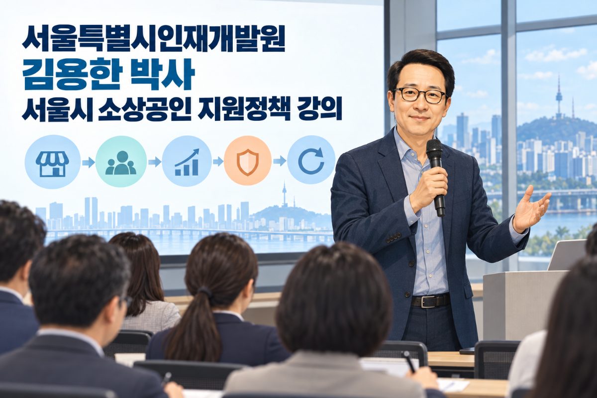 [현장] 서울특별시인재개발원서 열린 김용한 박사의 서울시 소상공인지원정책 강의 대표 이미지