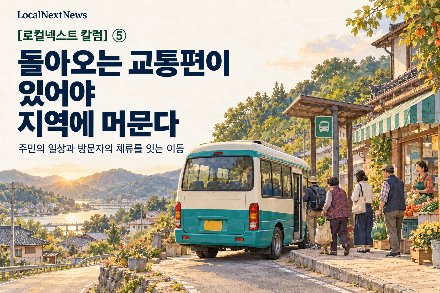 [로컬넥스트 칼럼] ⑤ 돌아오는 교통편이 있어야 지역에 머문다 대표 이미지