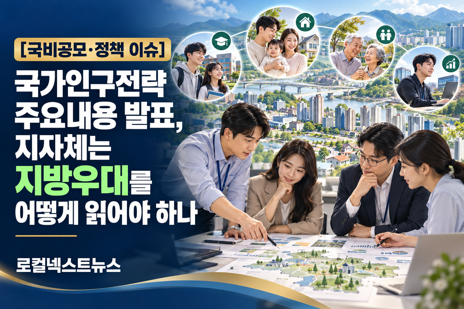 [국비공모·정책 이슈] 국가인구전략 주요내용 발표, 지자체는 지방우대를 어떻게 읽어야 하나 대표 이미지