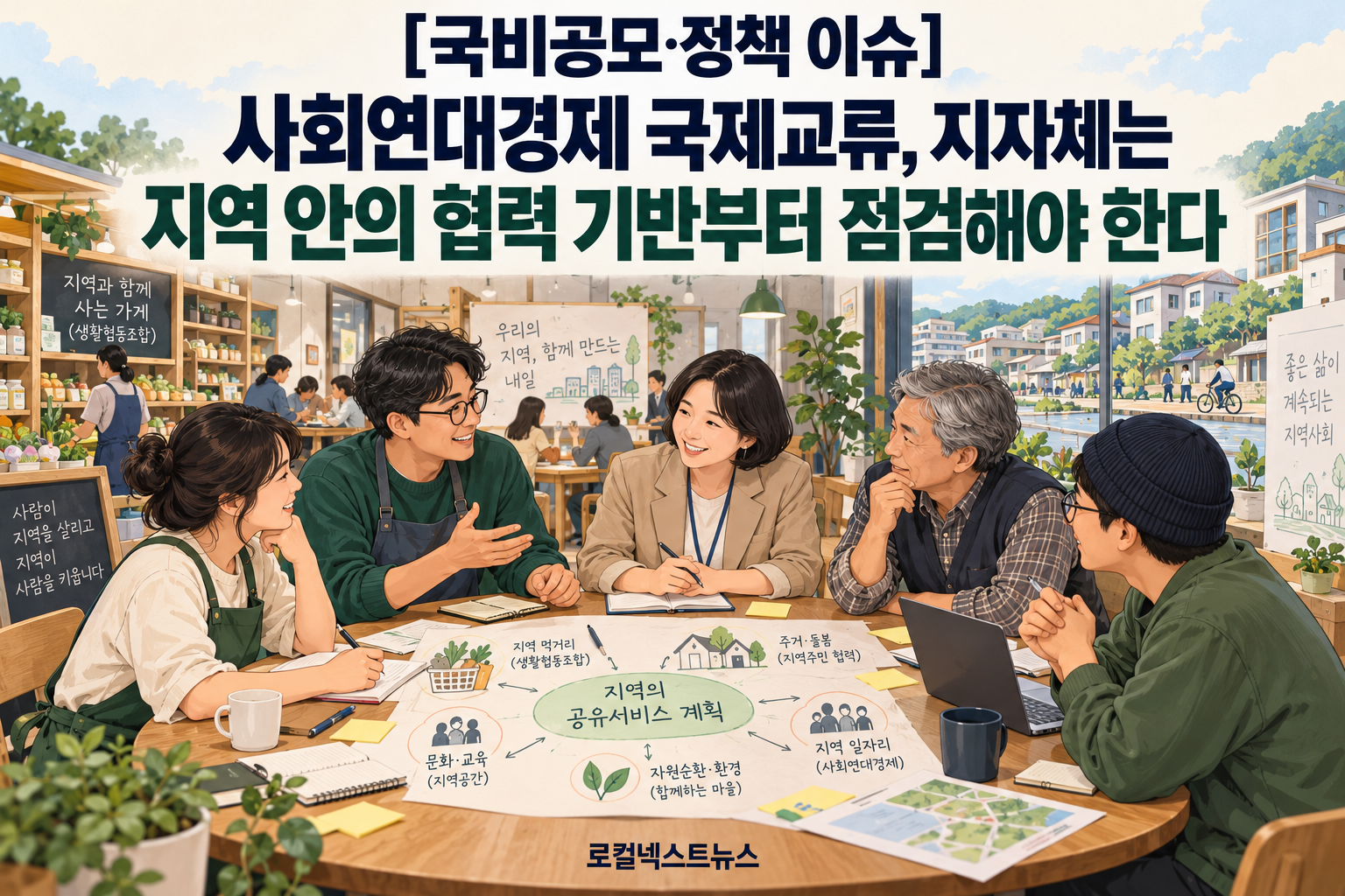 [국비공모·정책 이슈] 사회연대경제 국제교류, 지자체는 지역 안의 협력 기반부터 점검해야 한다 대표 이미지