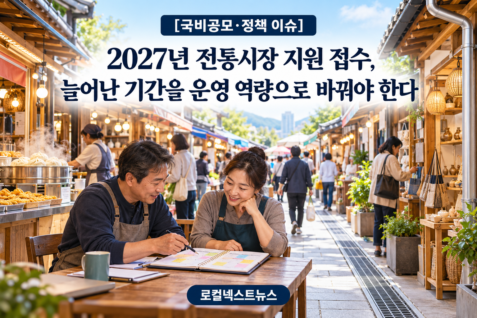 [국비공모·정책 이슈] 2027년 전통시장 지원 접수, 늘어난 기간을 운영 역량으로 바꿔야 한다 대표 이미지