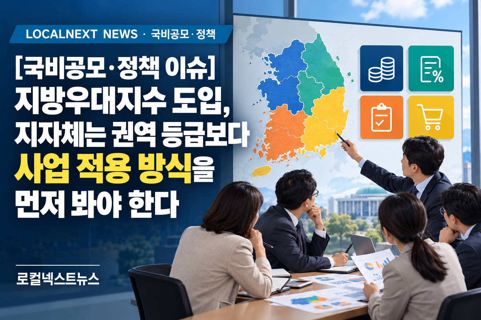 [국비공모·정책 이슈] 지방우대지수 도입, 지자체는 권역 등급보다 사업 적용 방식을 먼저 봐야 한다 대표 이미지