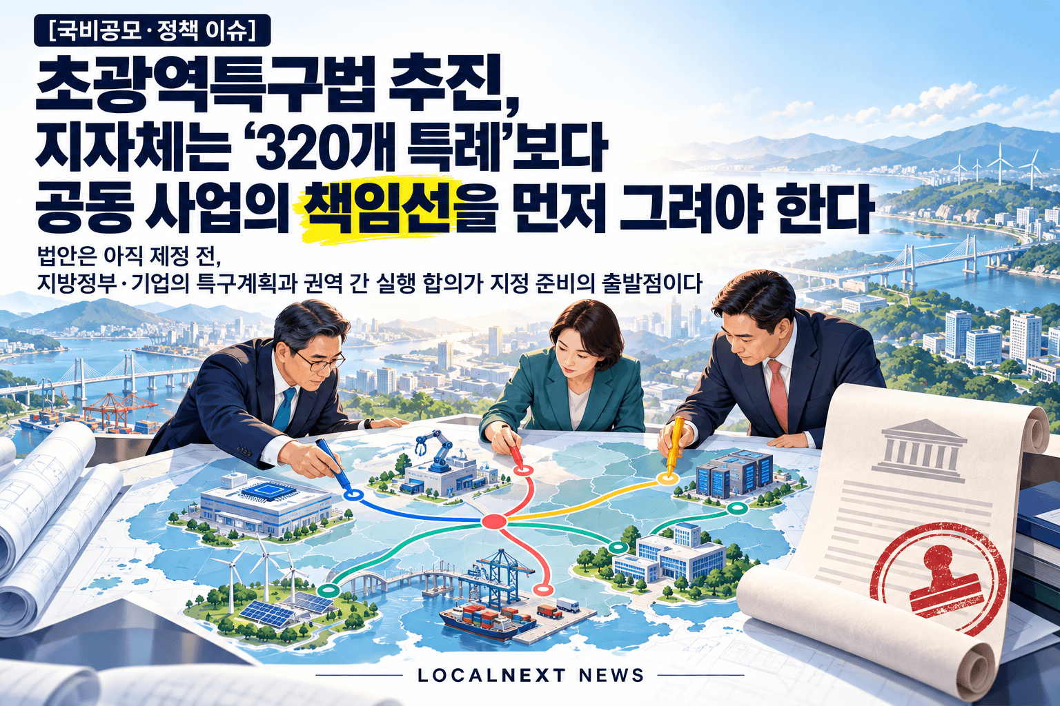 [국비공모·정책 이슈] 초광역특구법 추진, 지자체는 ‘320개 특례’보다 공동 사업의 책임선을 먼저 그려야 한다 대표 이미지