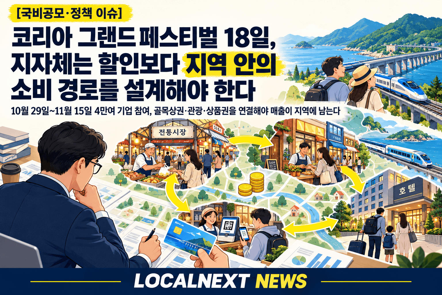 [국비공모·정책 이슈] 코리아 그랜드 페스티벌 18일, 지자체는 할인보다 지역 안의 소비 경로를 설계해야 한다