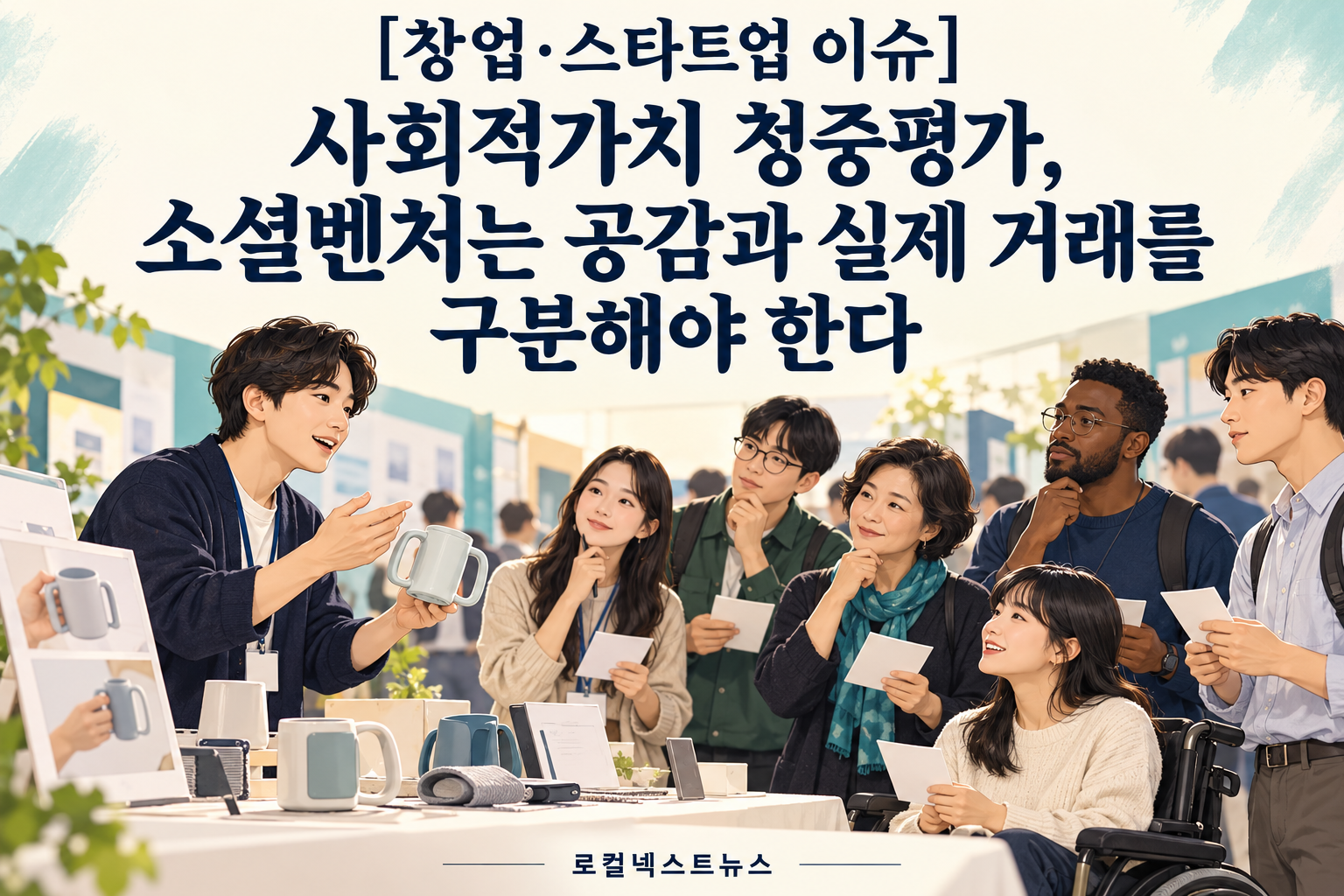 [창업·스타트업 이슈] 사회적가치 청중평가, 소셜벤처는 공감과 실제 거래를 구분해야 한다 대표 이미지