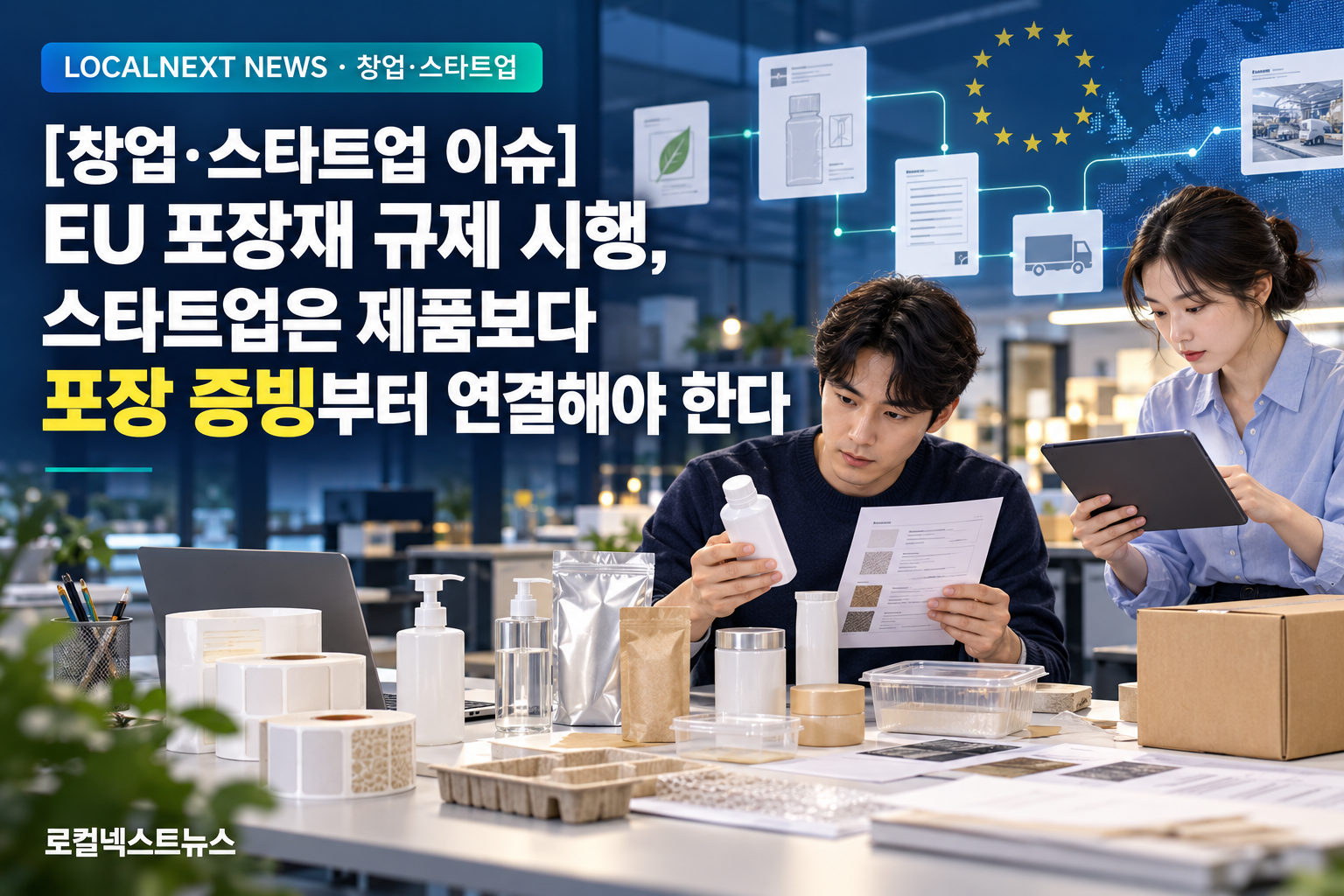 [창업·스타트업 이슈] EU 포장재 규제 시행, 스타트업은 제품보다 포장 증빙부터 연결해야 한다 대표 이미지