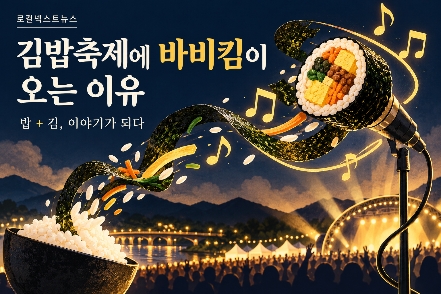 김천김밥축제에 바비킴이 오는 이유…‘김밥’ 한 단어로 공연까지 엮는 법 대표 이미지