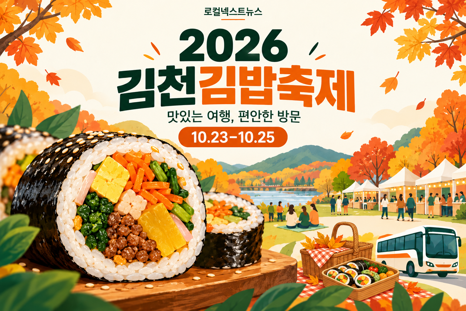2026 김천김밥축제 23일 개막…김밥 고르기 전에 동선부터 살펴보세요 대표 이미지