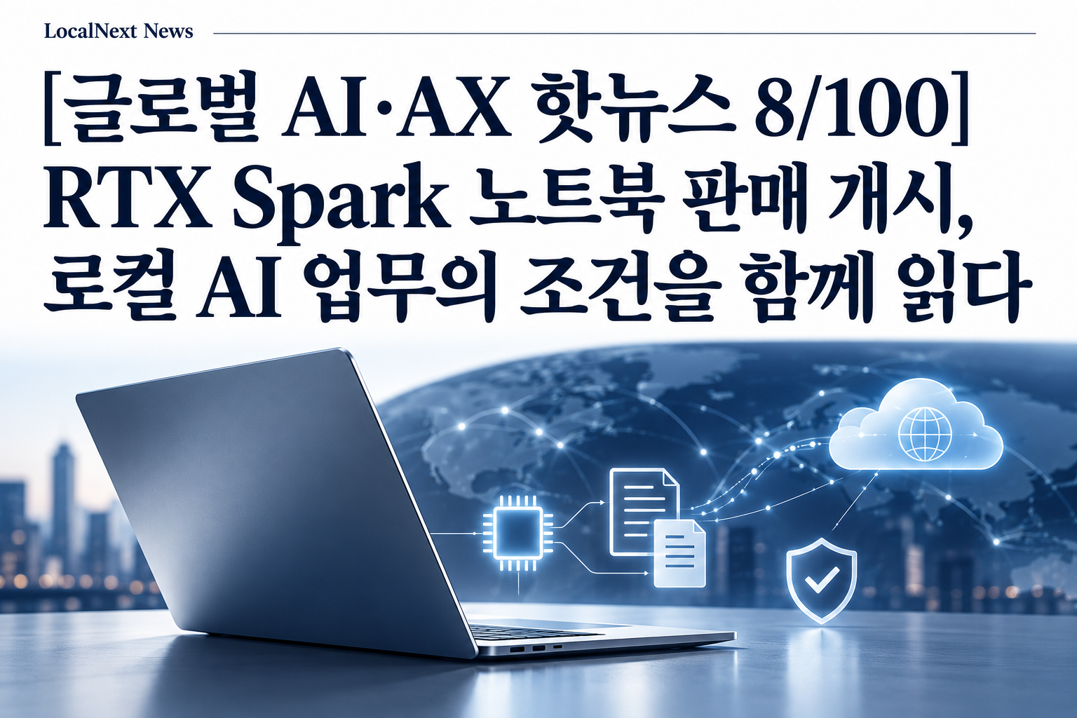 [글로벌 AI·AX 핫뉴스 8/100] RTX Spark 노트북 판매 개시, 로컬 AI 업무의 조건을 함께 읽다 대표 이미지