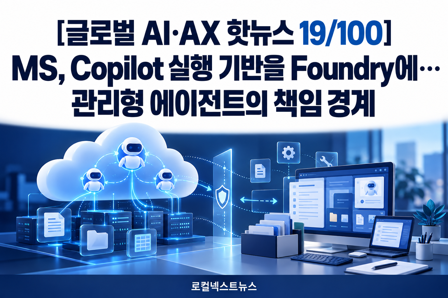 [글로벌 AI·AX 핫뉴스 19/100] MS, Copilot 실행 기반을 Foundry에…관리형 에이전트의 책임 경계