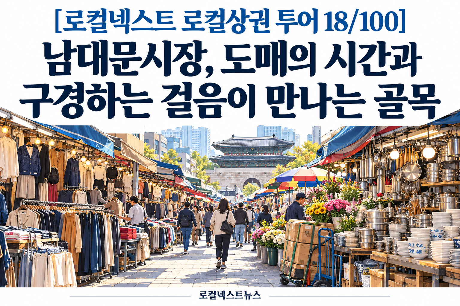 [로컬넥스트 로컬상권 투어 18/100] 남대문시장, 도매의 시간과 구경하는 걸음이 만나는 골목