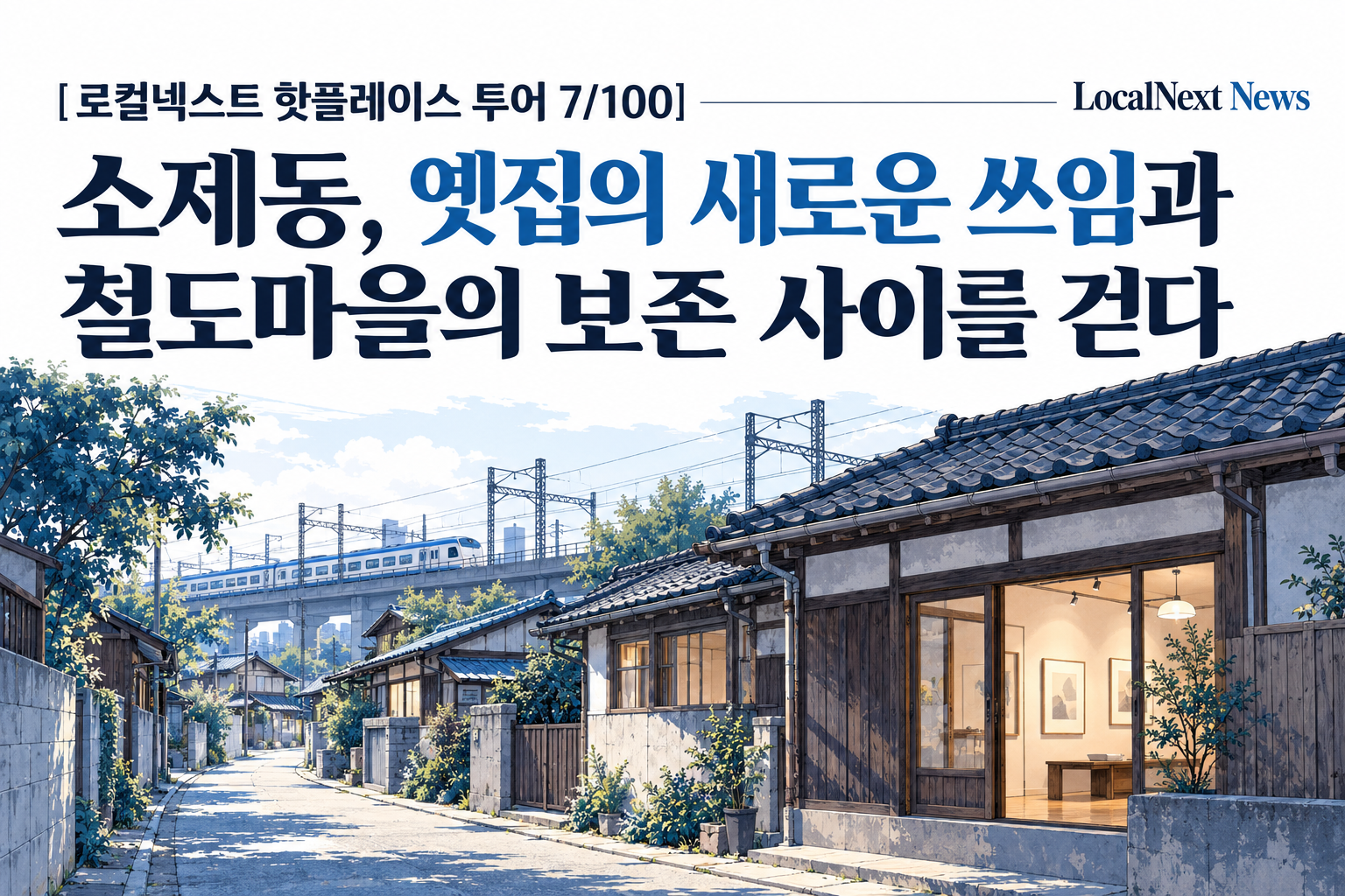 [로컬넥스트 핫플레이스 투어 7/100] 소제동, 옛집의 새로운 쓰임과 철도마을의 보존 사이를 걷다 대표 이미지