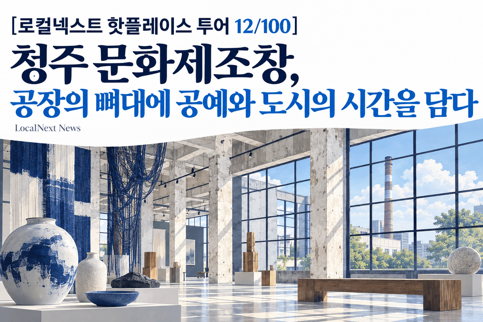 [로컬넥스트 핫플레이스 투어 12/100] 청주 문화제조창, 공장의 뼈대에 공예와 도시의 시간을 담다 대표 이미지